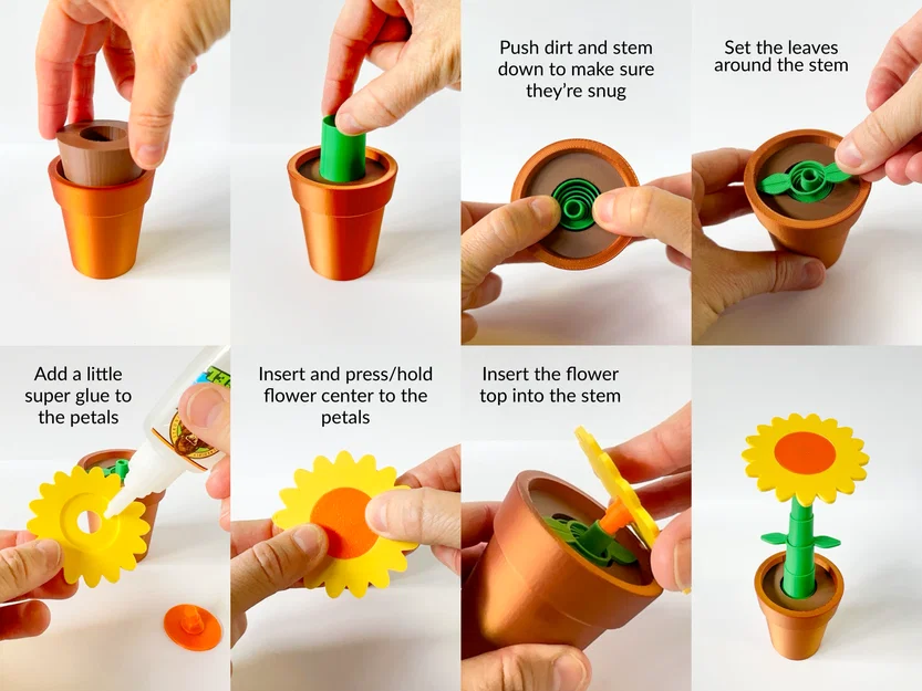 Hoa Trong Chậu Kèm Bình Tưới Nước - Image 7