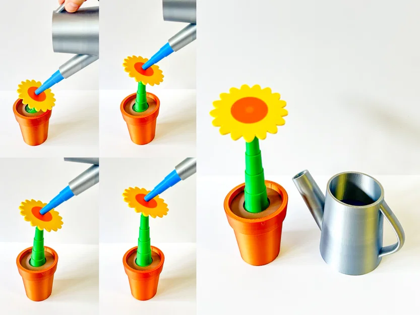 Hoa Trong Chậu Kèm Bình Tưới Nước - Image 9