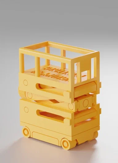 Mô hình xe nâng cơ khí Lift - Dự án in 3D lắp ráp thông minh - Image 1