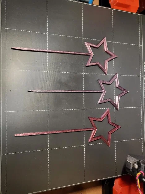 Mô hình trang trí bánh kem hình ngôi sao Star Topper siêu dễ in - Image 1