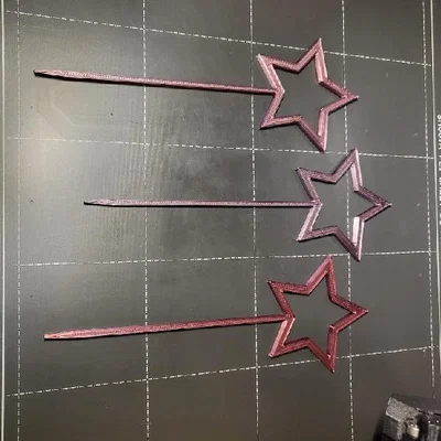 Mô hình trang trí bánh kem hình ngôi sao Star Topper siêu dễ in