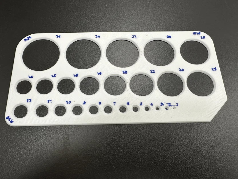 Thước Kẻ Khuôn Mẫu Hình Tròn (Circle Template) Hỗ Trợ Vẽ Kỹ Thuật 3D - Image 2