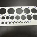Thước Kẻ Khuôn Mẫu Hình Tròn (Circle Template) Hỗ Trợ Vẽ Kỹ Thuật 3D - Thumbnail 2