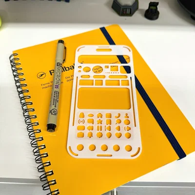 Khuôn Stencil Prototyping UX/UI Mobile Chuyên Nghiệp