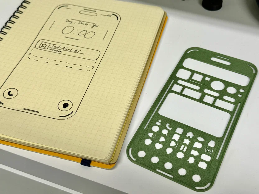 Khuôn Stencil Prototyping UX/UI Mobile Chuyên Nghiệp - Image 2