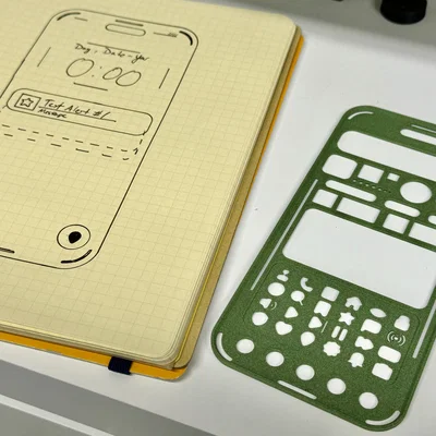 Khuôn Stencil Prototyping UX/UI Mobile Chuyên Nghiệp