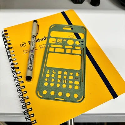 Khuôn Stencil Prototyping UX/UI Mobile Chuyên Nghiệp