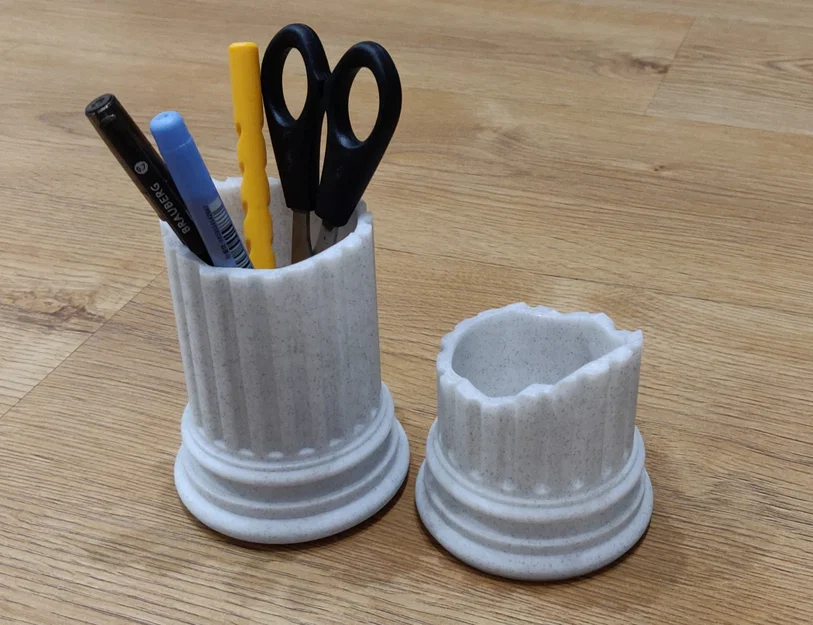Ống cắm bút hình cột La Mã cổ điển in 3D cực đẹp - Image 1