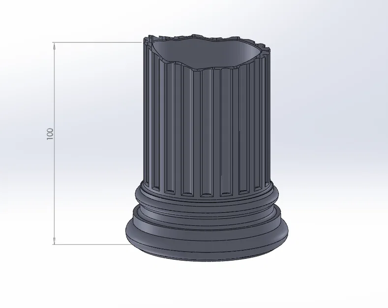 Ống cắm bút hình cột La Mã cổ điển in 3D cực đẹp - Image 3