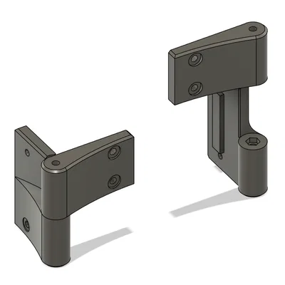 Bản lề cửa tối giản 1 bên cho nhôm 2020 và tấm 5mm
