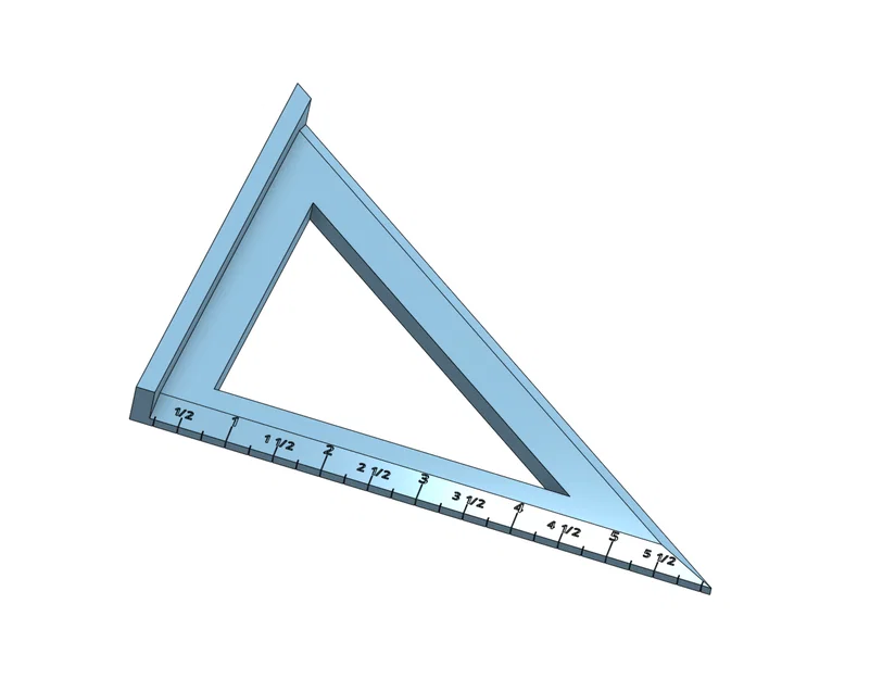 Thước ke góc 45 và 90 độ chuẩn Imperial - File in 3D chất lượng cao - Image 1