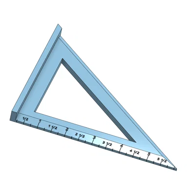 Thước ke góc 45 và 90 độ chuẩn Imperial - File in 3D chất lượng cao