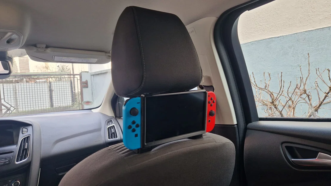 Giá đỡ Nintendo Switch gắn tựa đầu ghế xe hơi - Image 1