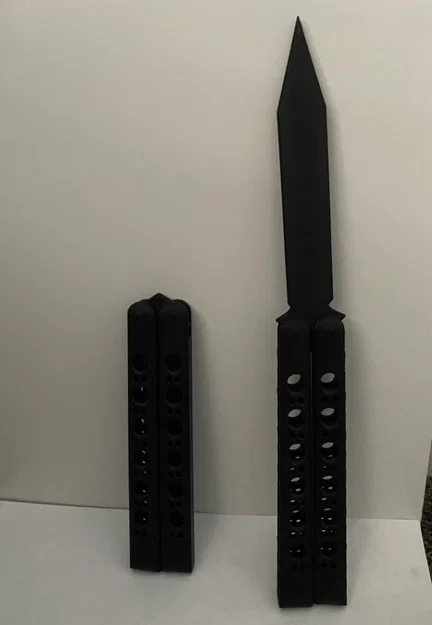 Mô hình dao bướm Balisong đồ chơi fidget in 3D giải trí - Image 1