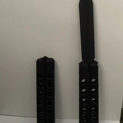 Mô hình dao bướm Balisong đồ chơi fidget in 3D giải trí