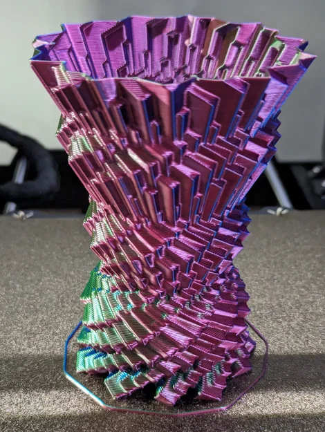 Mẫu in 3D Meteorite Vase: Bình hoa nghệ thuật và Đế cúp ấn tượng - Image 2