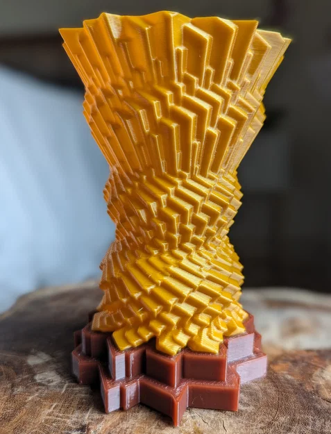 Mẫu in 3D Meteorite Vase: Bình hoa nghệ thuật và Đế cúp ấn tượng - Image 3