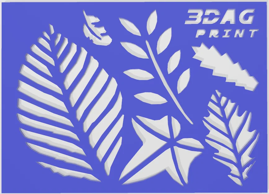 Stencil Hình Cây Dùng để Vẽ hoặc Tô Màu - Image 1