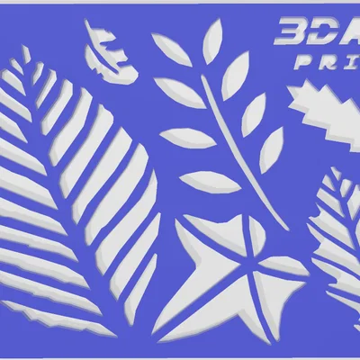 Stencil Hình Cây Dùng để Vẽ hoặc Tô Màu
