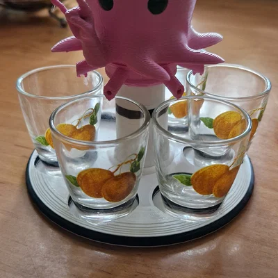 Bộ Rót Rượu Hình Bạch Tuộc Dễ Thương - Hướng Dẫn In 3D Chi Tiết