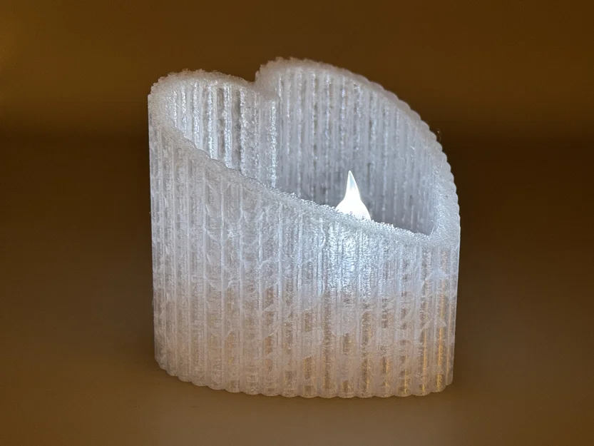 LED Tealight Heart – Đế nến tealight LED hình trái tim - Image 1