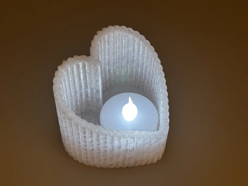 LED Tealight Heart – Đế nến tealight LED hình trái tim - Image 2