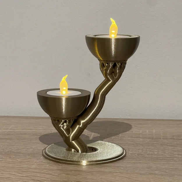 Đèn Tea Light LED Organic (Print-in-Place) - Image 1