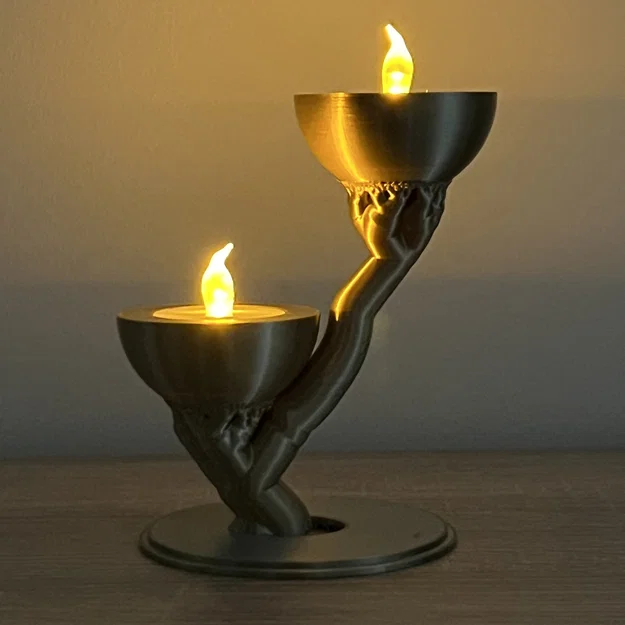 Đèn Tea Light LED Organic (Print-in-Place) - Image 2