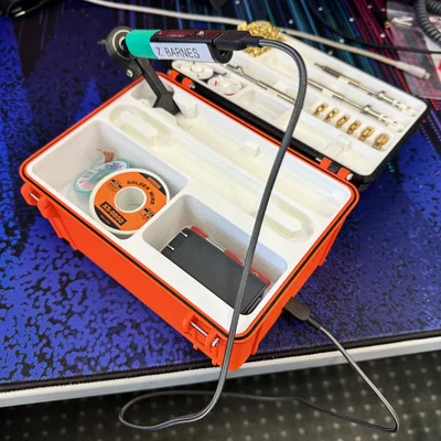 Trạm hàn Pinecil di động hoàn toàn kèm pin (Fully Portable Pinecil Soldering Station)