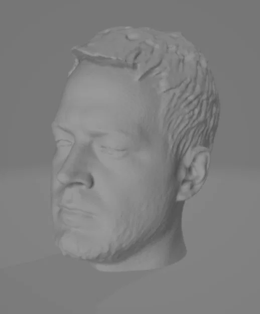 Mô hình đầu người 3D Scanned Male Head - Đồ decor và giá đỡ tai nghe - Image 1