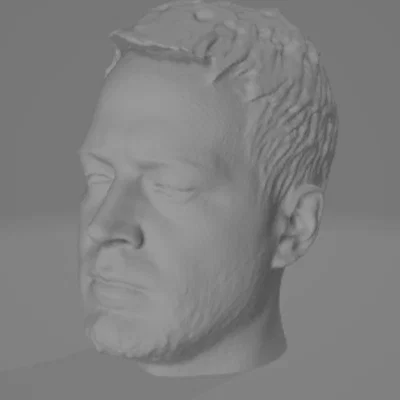 Mô hình đầu người 3D Scanned Male Head - Đồ decor và giá đỡ tai nghe