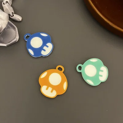 Móc khóa hình nấm Super Mario (Mushroom Keychain) in 3D