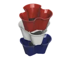Chậu hoa xếp chồng kèm dĩa lót cây (Stackable Flower Pot + Plant Saucer) - Thumbnail 2