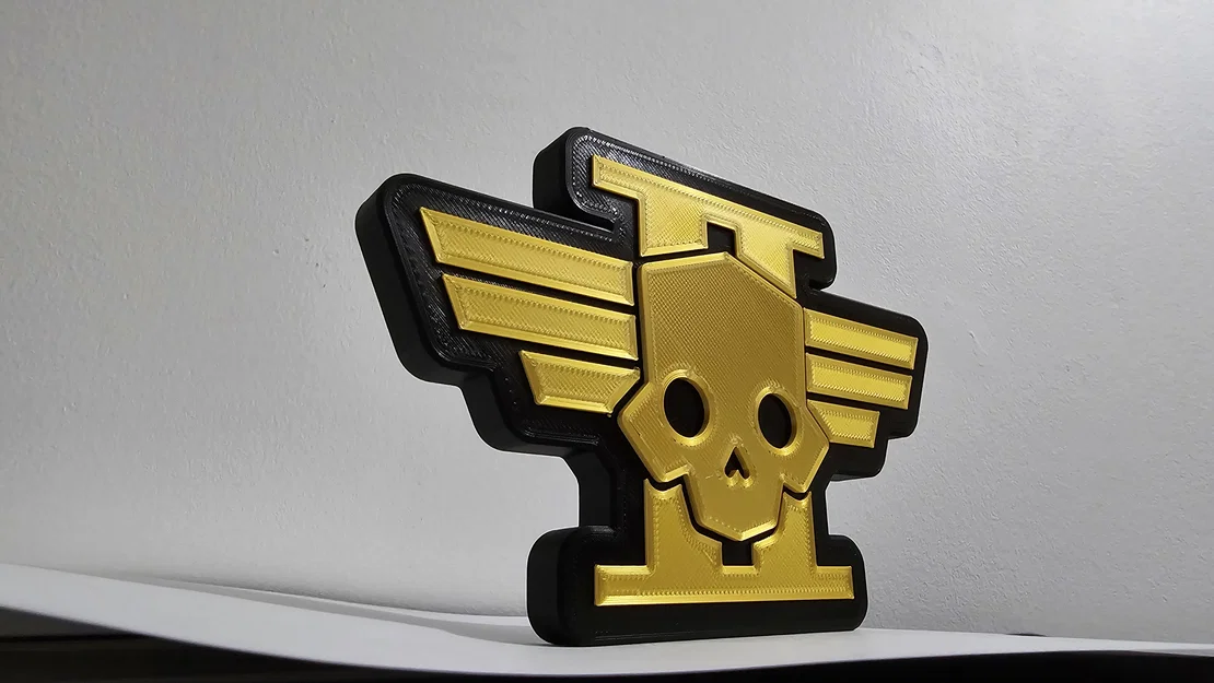 Mô hình logo Helldivers 2 in 3D trang trí siêu chất - Image 1