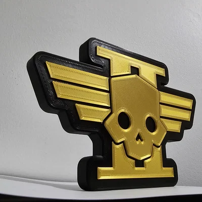 Mô hình logo Helldivers 2 in 3D trang trí siêu chất