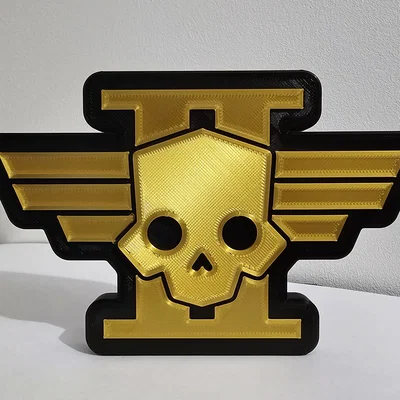 Mô hình logo Helldivers 2 in 3D trang trí siêu chất