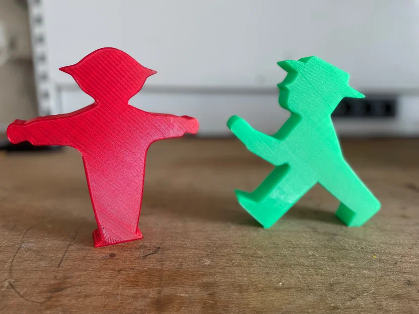 Mô hình Ampelmännchen - Tượng đèn giao thông Berlin trang trí bàn làm việc - Image 1