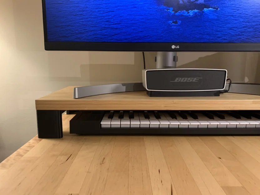 Bộ chân đế in 3D cho kệ đỡ màn hình máy tính phong cách Ikea - Image 1
