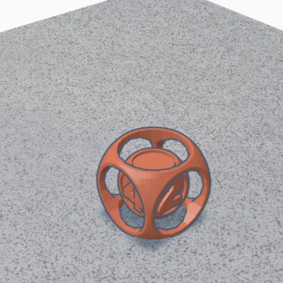 Mô hình xúc xắc bị giam cầm (Trapped Dice) - Thiết kế in 3D nhanh