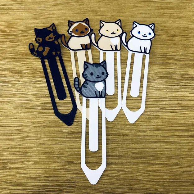 Bookmark Mèo Mướp Dễ Thương (Cute Tabby Cat Bookmark) - Image 1