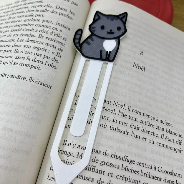 Bookmark Mèo Mướp Dễ Thương (Cute Tabby Cat Bookmark) - Image 2