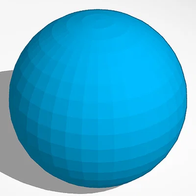 Mô hình quả bóng bàn 3D (Ping Pong Ball) chuẩn kích thước