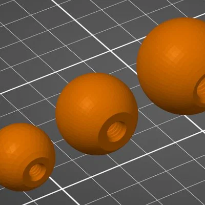 Tay nắm bi/ball knob ren UNC kiểu Mỹ (No 10-24, 1/4x20, 5/16x18, 3/8x16)