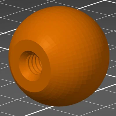 Tay nắm bi/ball knob ren UNC kiểu Mỹ (No 10-24, 1/4x20, 5/16x18, 3/8x16)