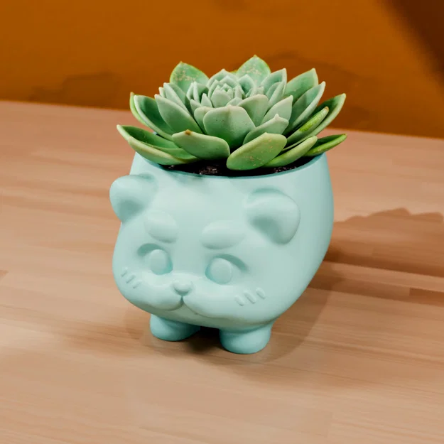 Chậu cây hình mèo đáng yêu (Cute Cat Planter) - Image 3