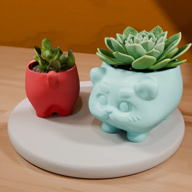 Chậu cây hình mèo đáng yêu (Cute Cat Planter) - Image 5