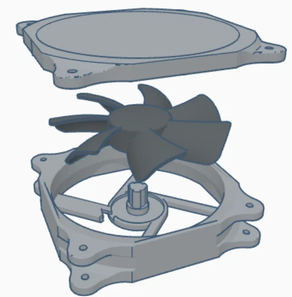 PC Fan (Quạt PC) – Mẫu in 3D - Image 1