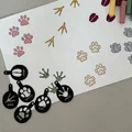 Bộ khuôn tô hình dấu chân động vật cho bé 3D printable - Thumbnail 3