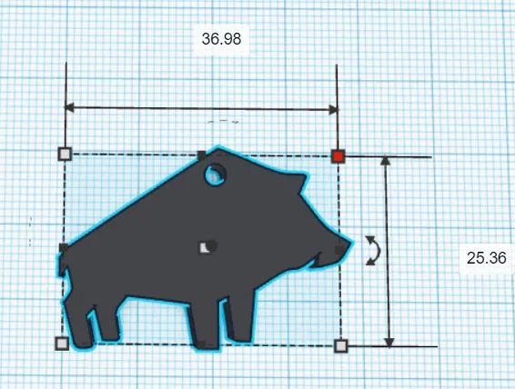 Móc khóa hình logo WK Dzik - Mô hình in 3D độc đáo - Image 1