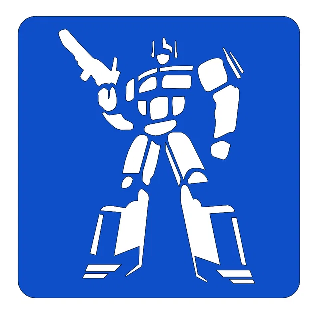 Khuôn Mẫu (Stencil) Optimus Prime 3D Dùng Vẽ Tranh Và Phun Sơn - Image 1